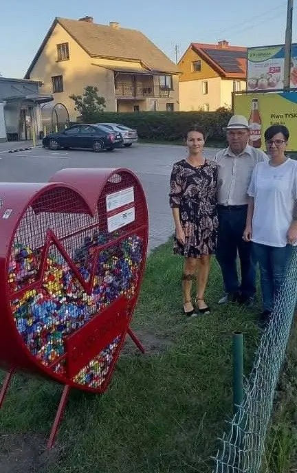 Podziękowania za akcję stawiania serc na nakrętki w gminie Nowogrodziec!