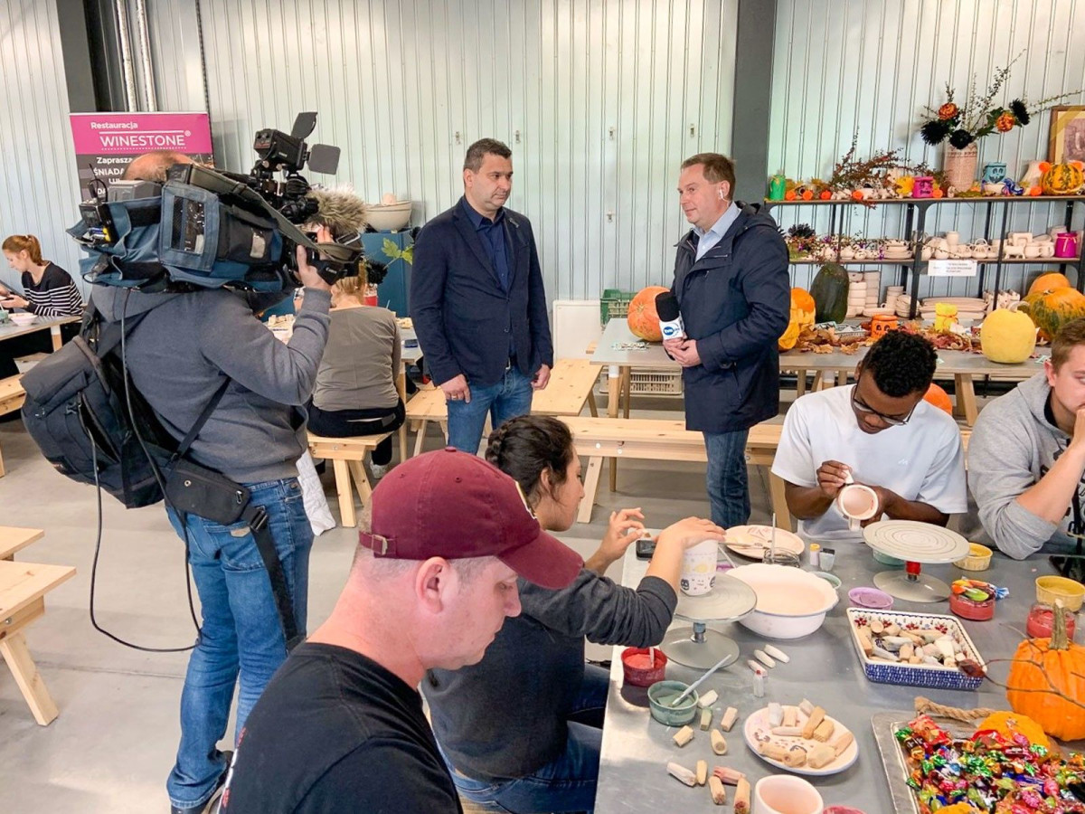 Warsztaty z żołnierzami amerykańskimi w Żywym Muzeum