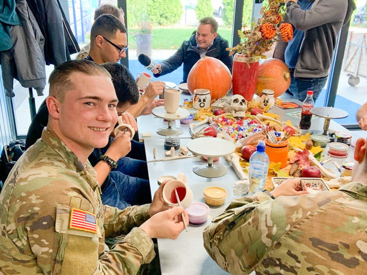 Warsztaty z żołnierzami amerykańskimi w Żywym Muzeum