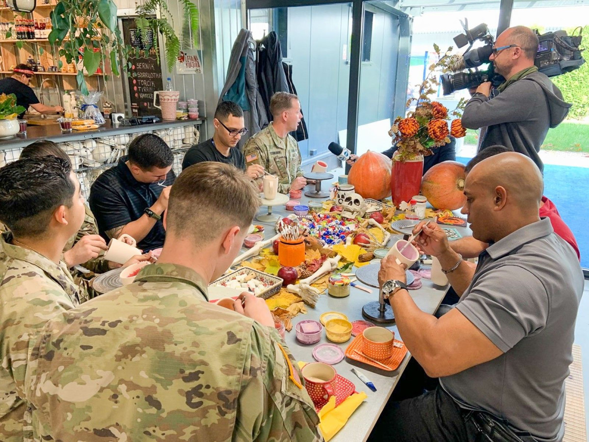 Warsztaty z żołnierzami amerykańskimi w Żywym Muzeum