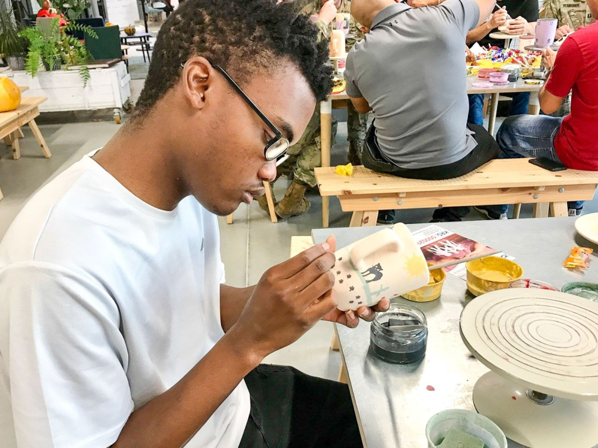 Warsztaty z żołnierzami amerykańskimi w Żywym Muzeum