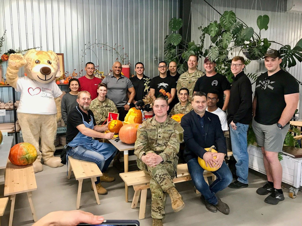 Warsztaty z żołnierzami amerykańskimi w Żywym Muzeum