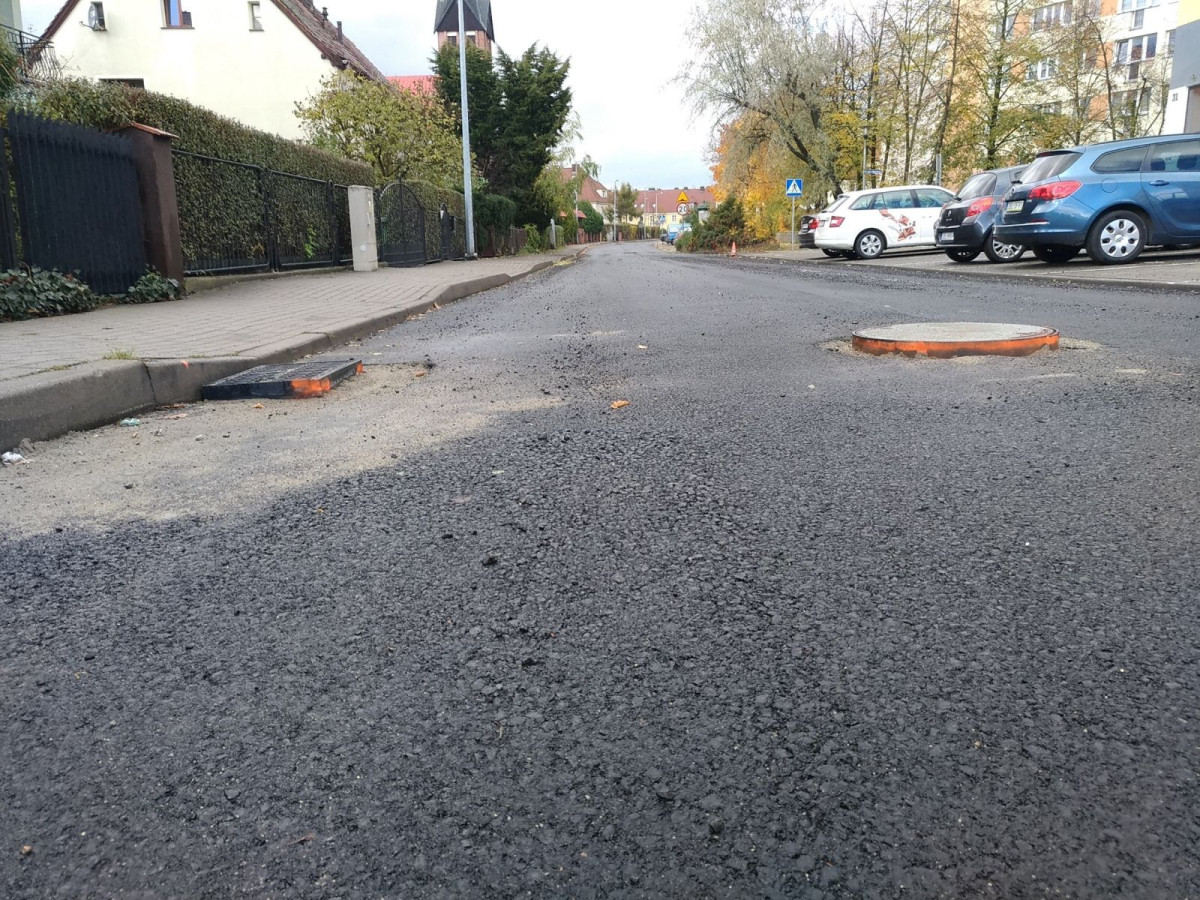 Remontowana ulica Łasicka w Bolesławcu