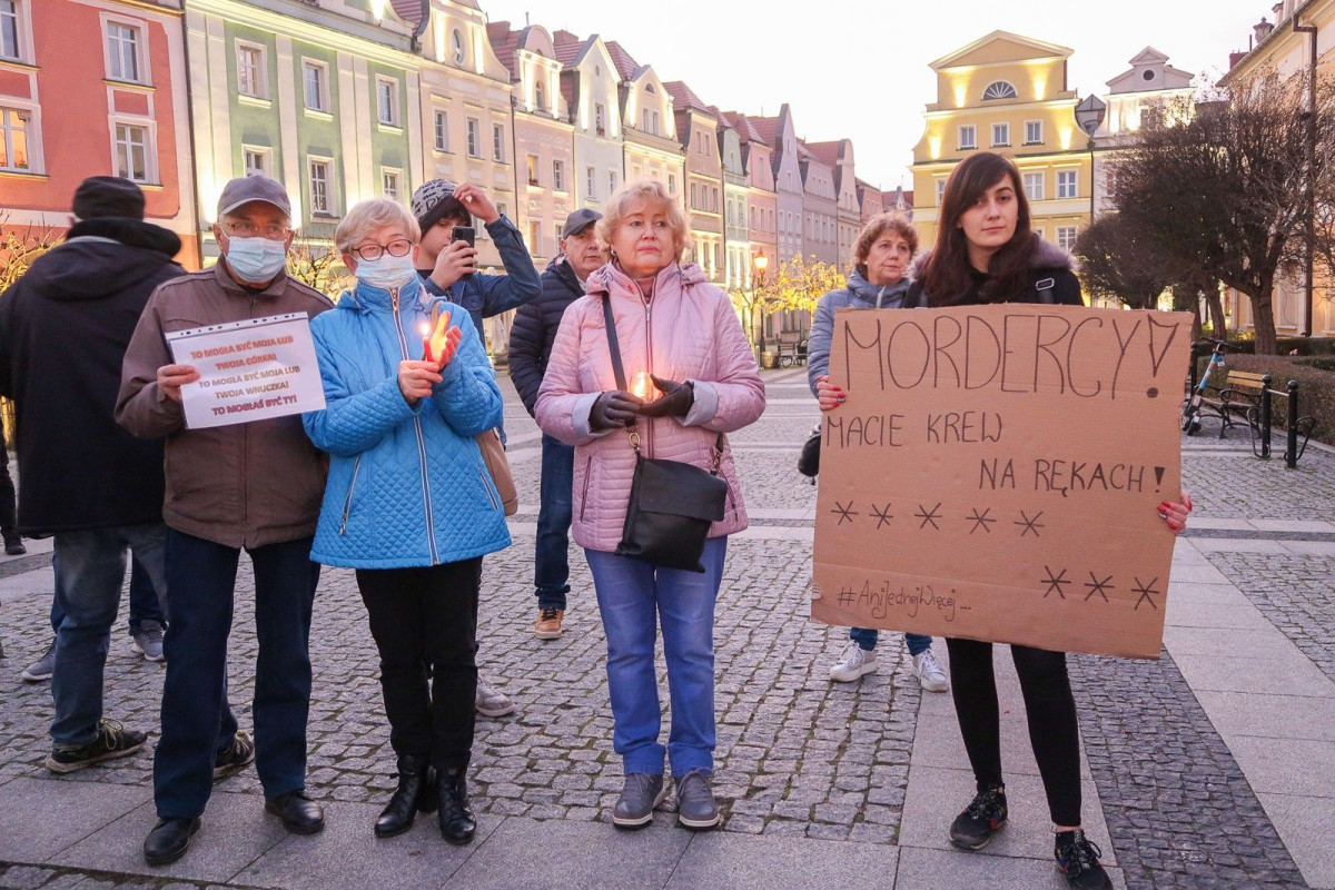Protest w Bolesławcu 