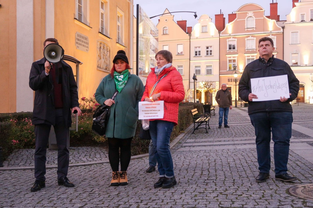 Protest w Bolesławcu 