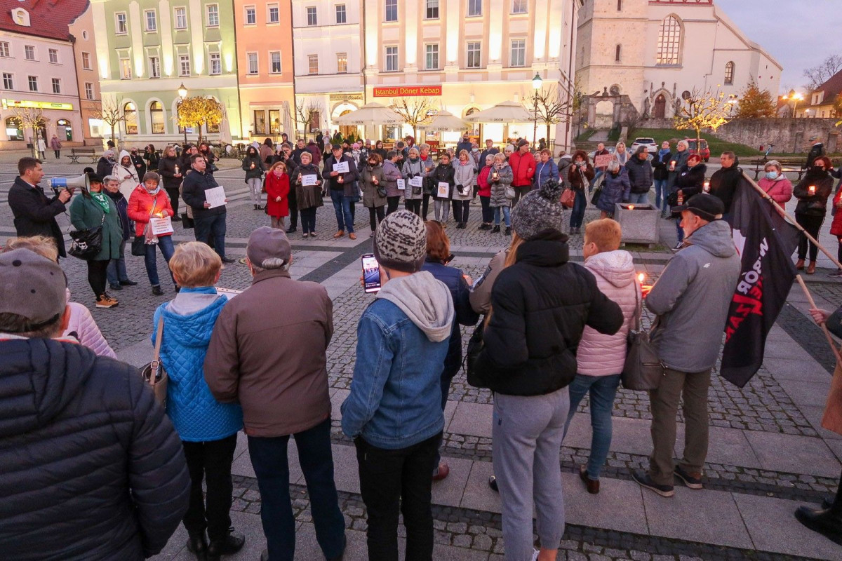 Protest w Bolesławcu 
