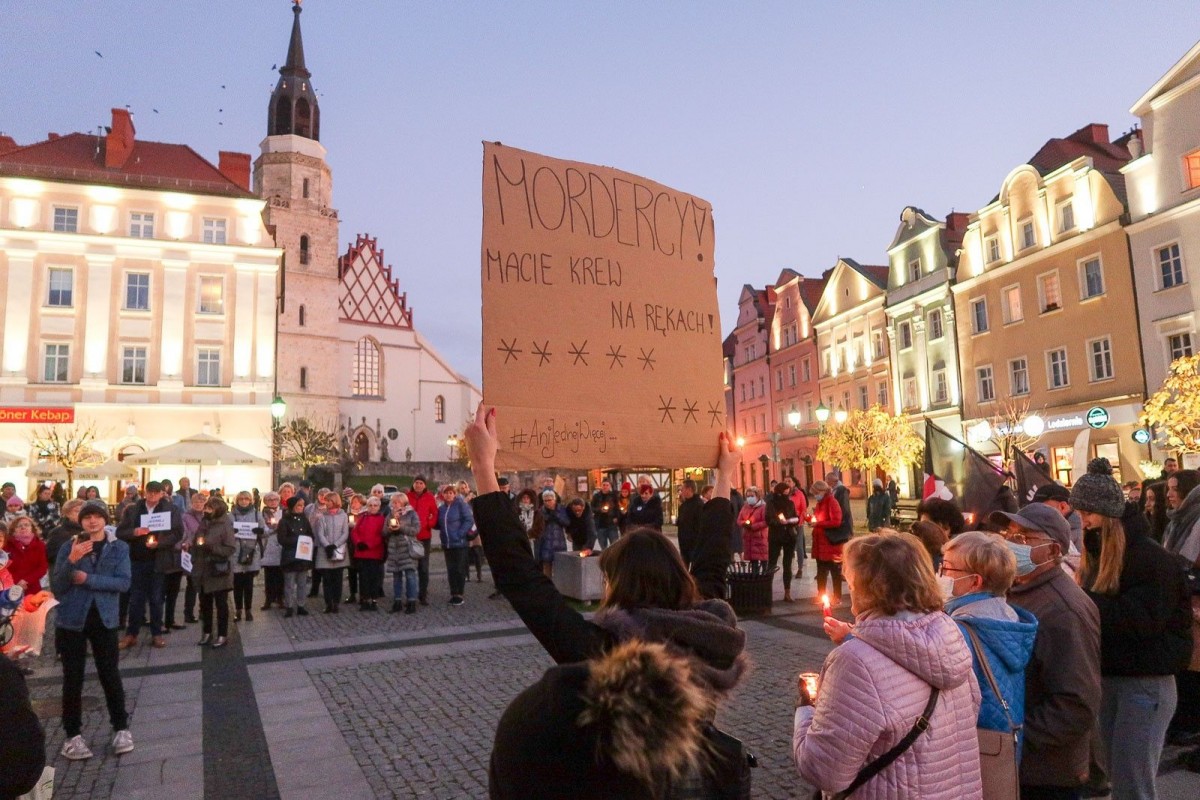 Protest w Bolesławcu 