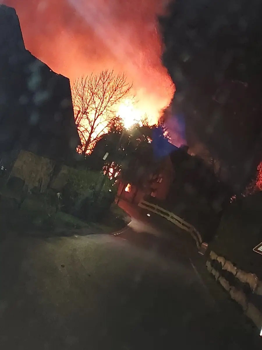 Pożar w Tomaszowie Bolesławieckim