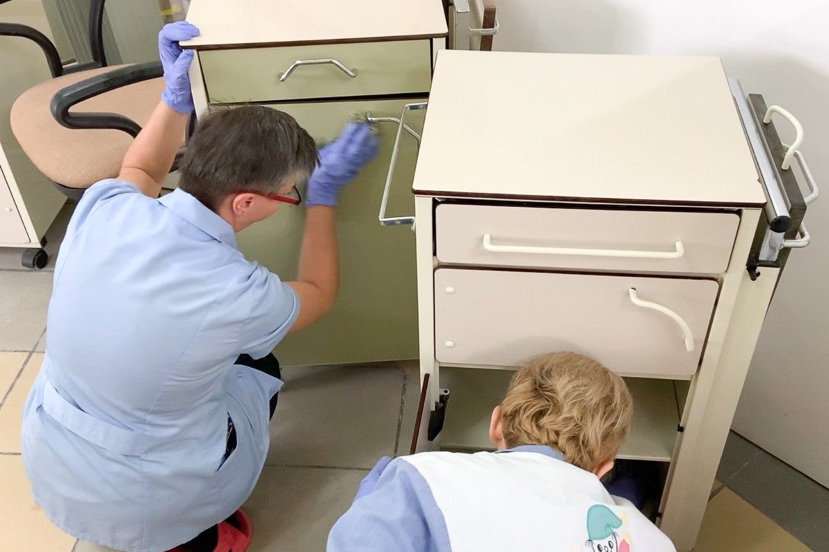 Prace w szpitalu powiatowym w Bolesławcu