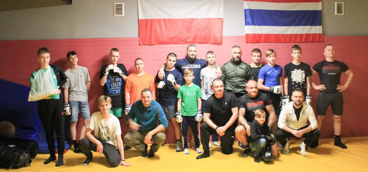 Michał Materla ćwiczył wraz z wychowankami ośrodka w Iwinach