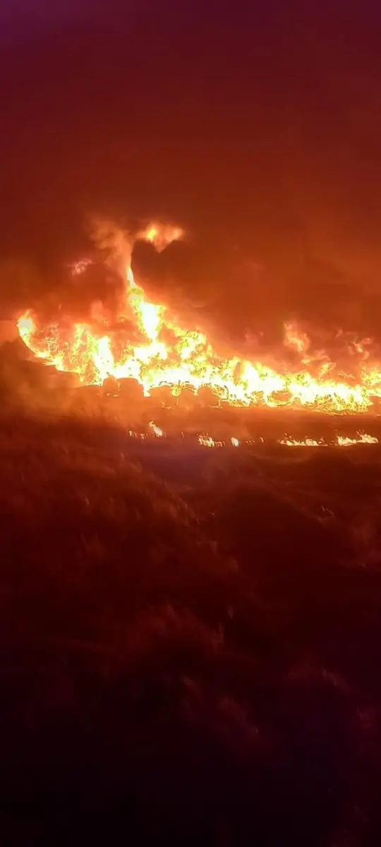 Pożar na strefie