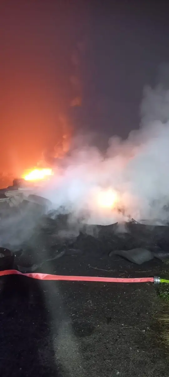 Pożar na strefie
