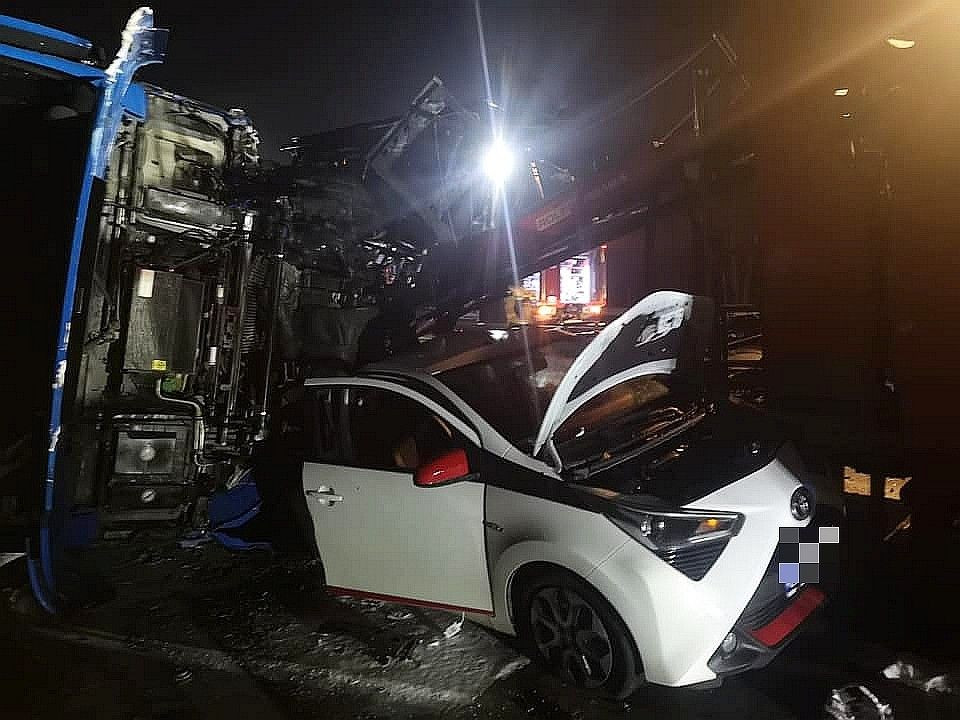 Karambol z udziałem pięciu samochodów na A4