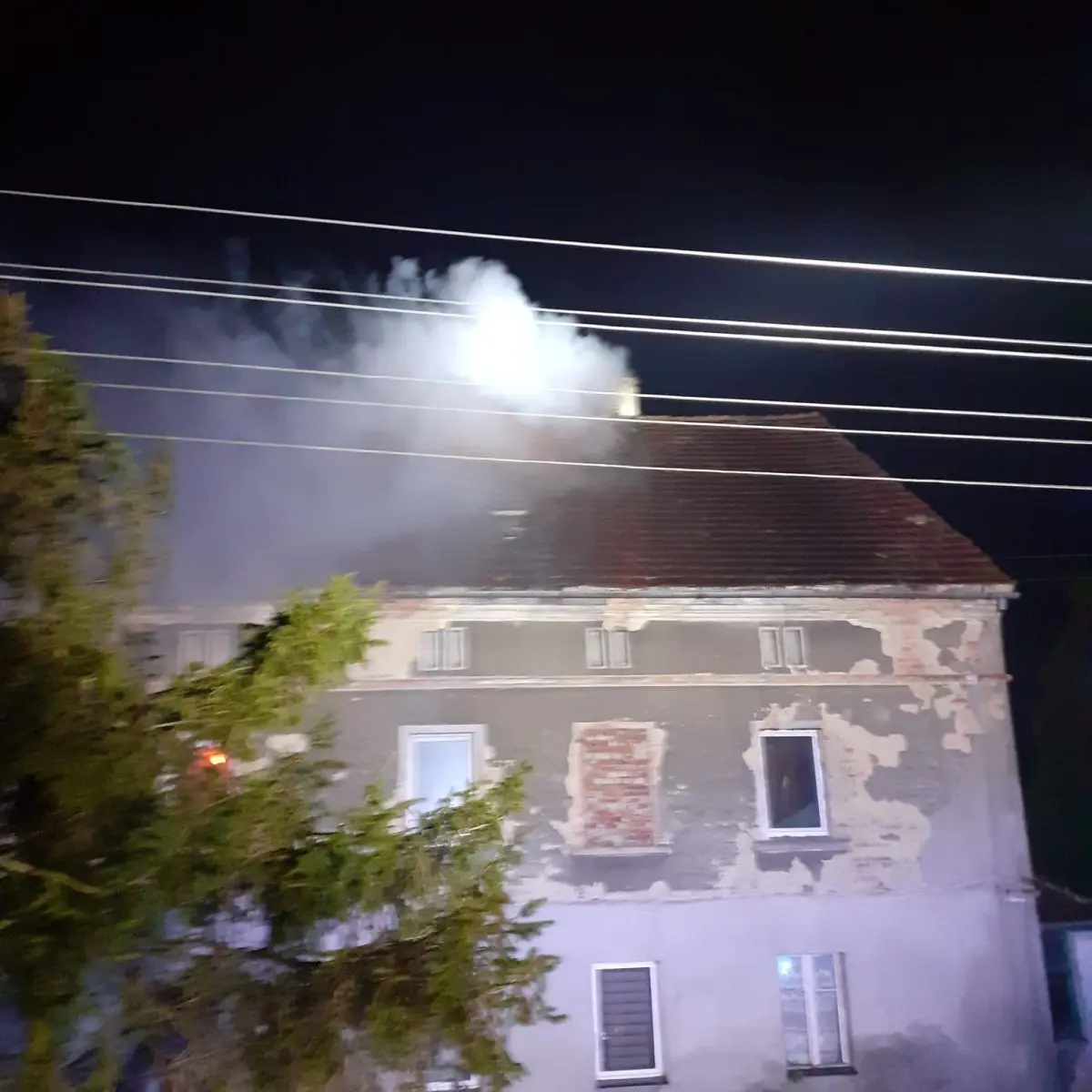 Pożar w Gromadce