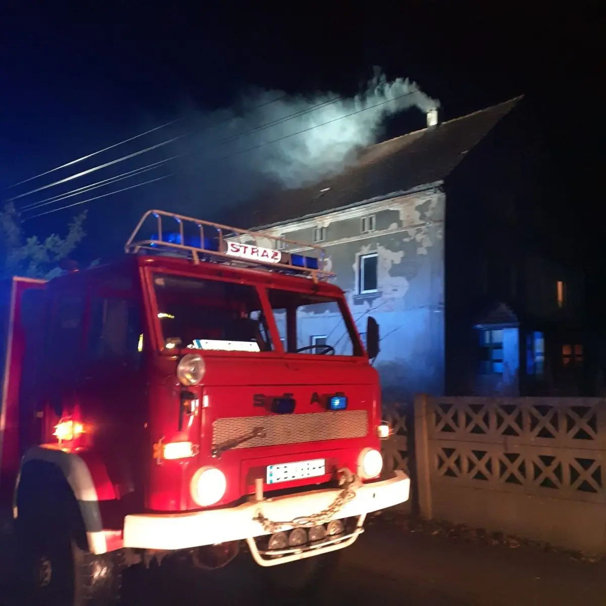 Pożar w Gromadce