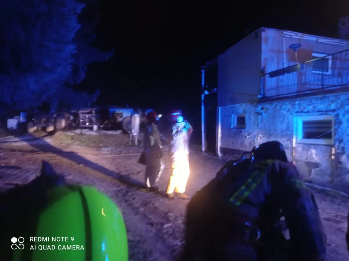 Pożar komina w Raciborowicach Górnych