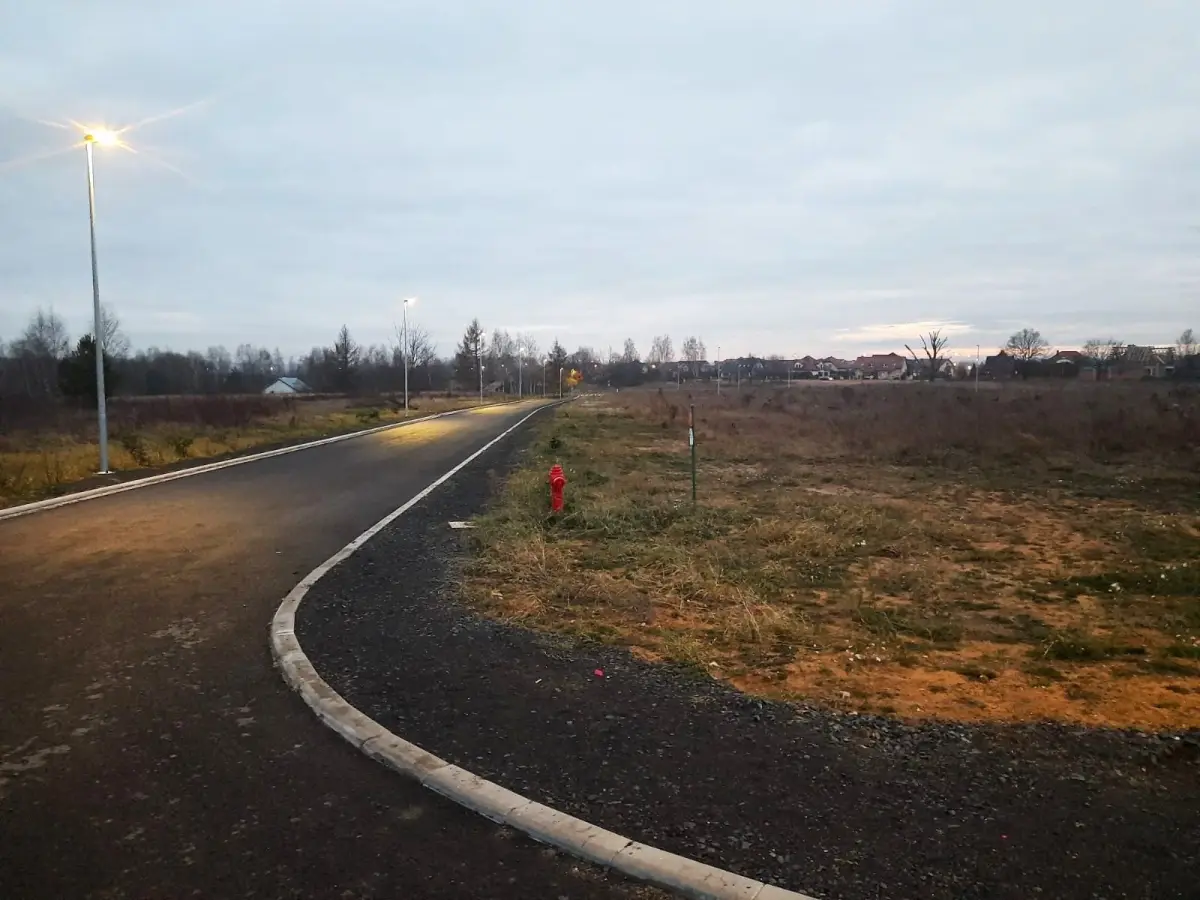 Świecące się latarnie w rejonie ulicy Ptasiej w Bolesławcu