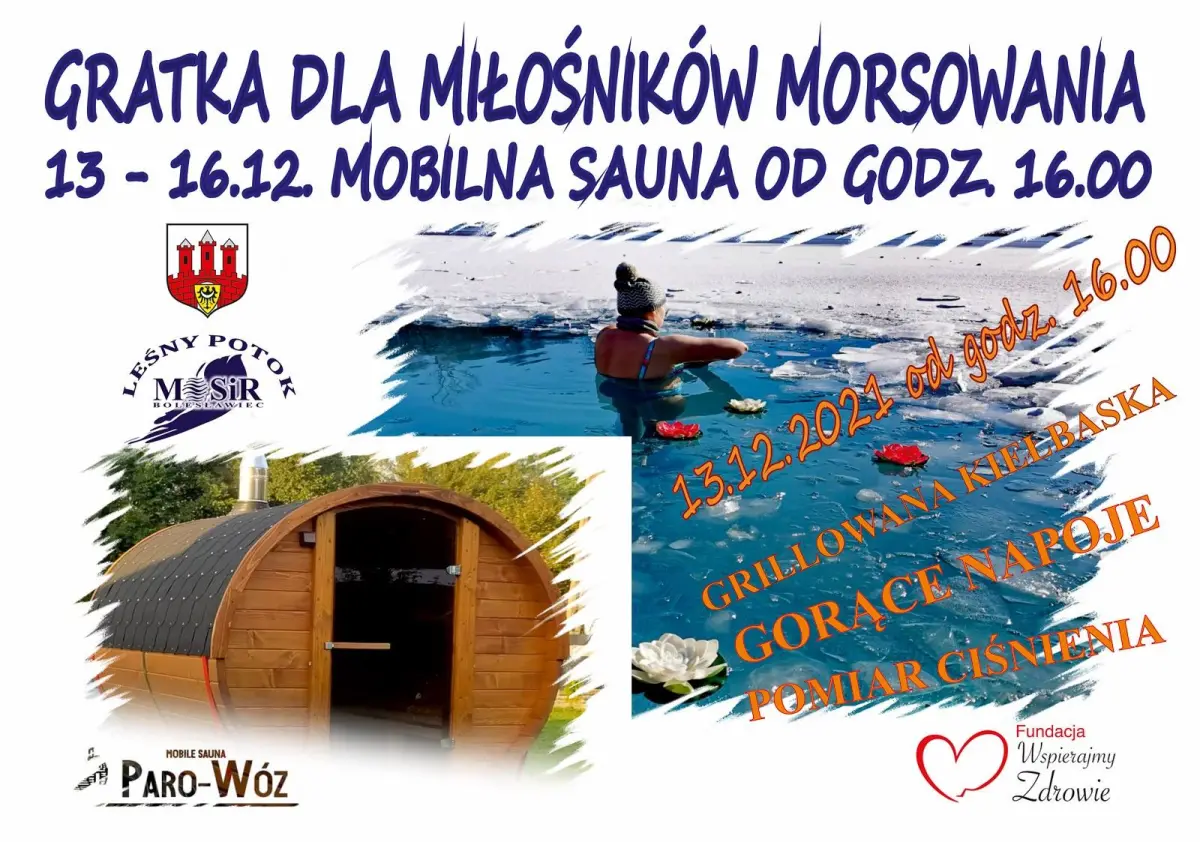Plakat mobilnej sauny