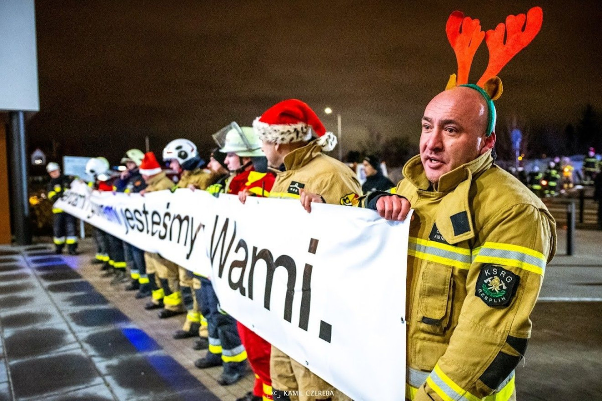 Fotorelacja z wizyty strażaków w Przylądku Nadziei