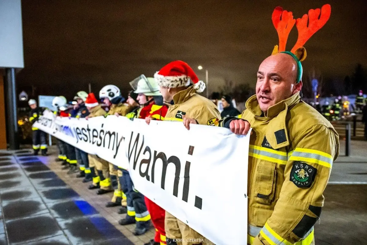 Fotorelacja z wizyty strażaków w Przylądku Nadziei