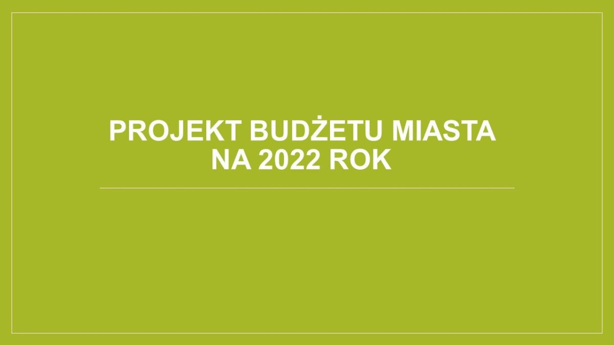 Prezentacja dotycząca budżetu Miasta Bolesławiec na ten rok