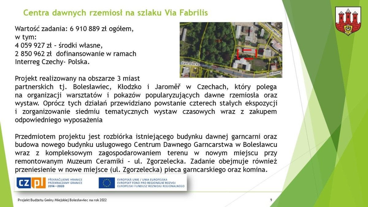 Prezentacja dotycząca budżetu Miasta Bolesławiec na ten rok