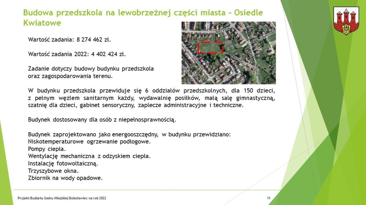 Prezentacja dotycząca budżetu Miasta Bolesławiec na ten rok