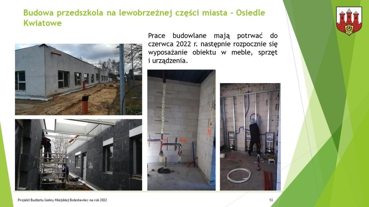 Prezentacja dotycząca budżetu Miasta Bolesławiec na ten rok