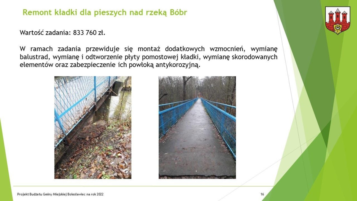 Prezentacja dotycząca budżetu Miasta Bolesławiec na ten rok