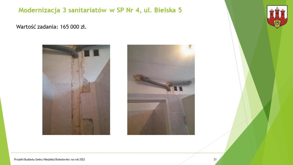 Prezentacja dotycząca budżetu Miasta Bolesławiec na ten rok