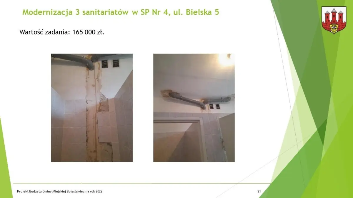Prezentacja dotycząca budżetu Miasta Bolesławiec na ten rok