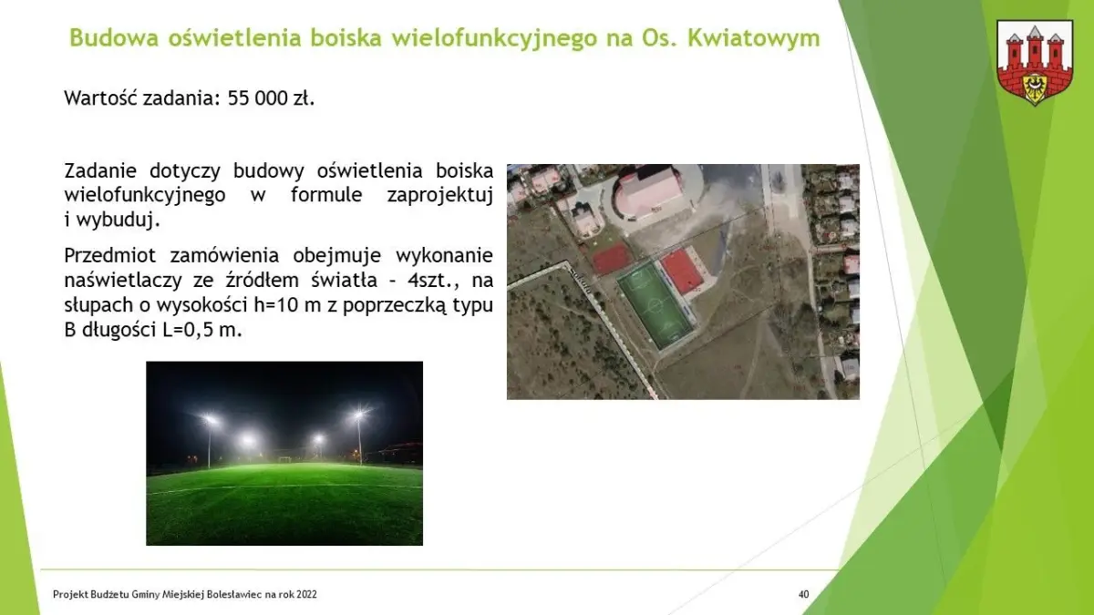 Prezentacja dotycząca budżetu Miasta Bolesławiec na ten rok