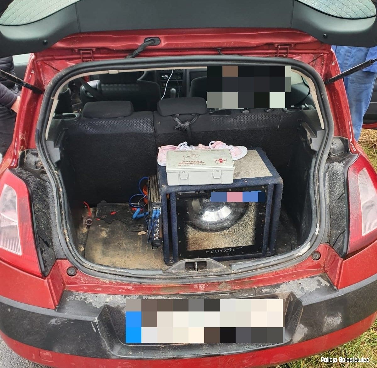 Działania policjantów z Kruszyna