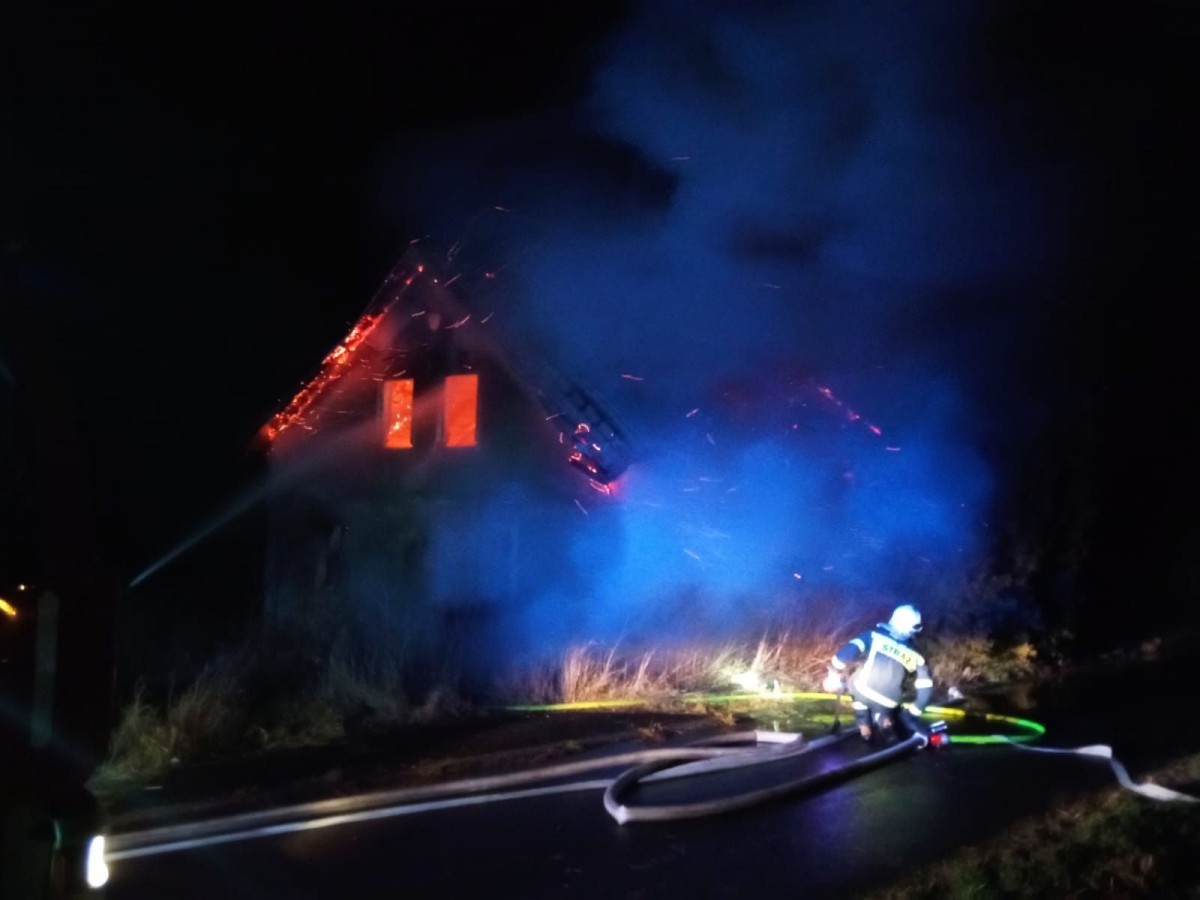 Działania straży pożarnej w Gierałtowie