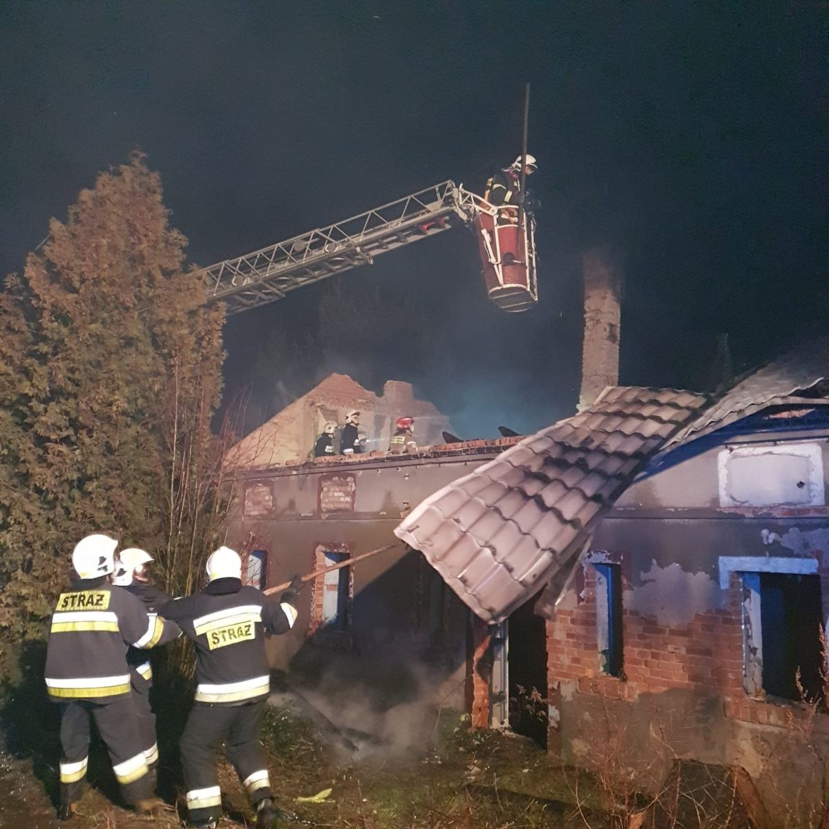 Działania straży pożarnej w Gierałtowie