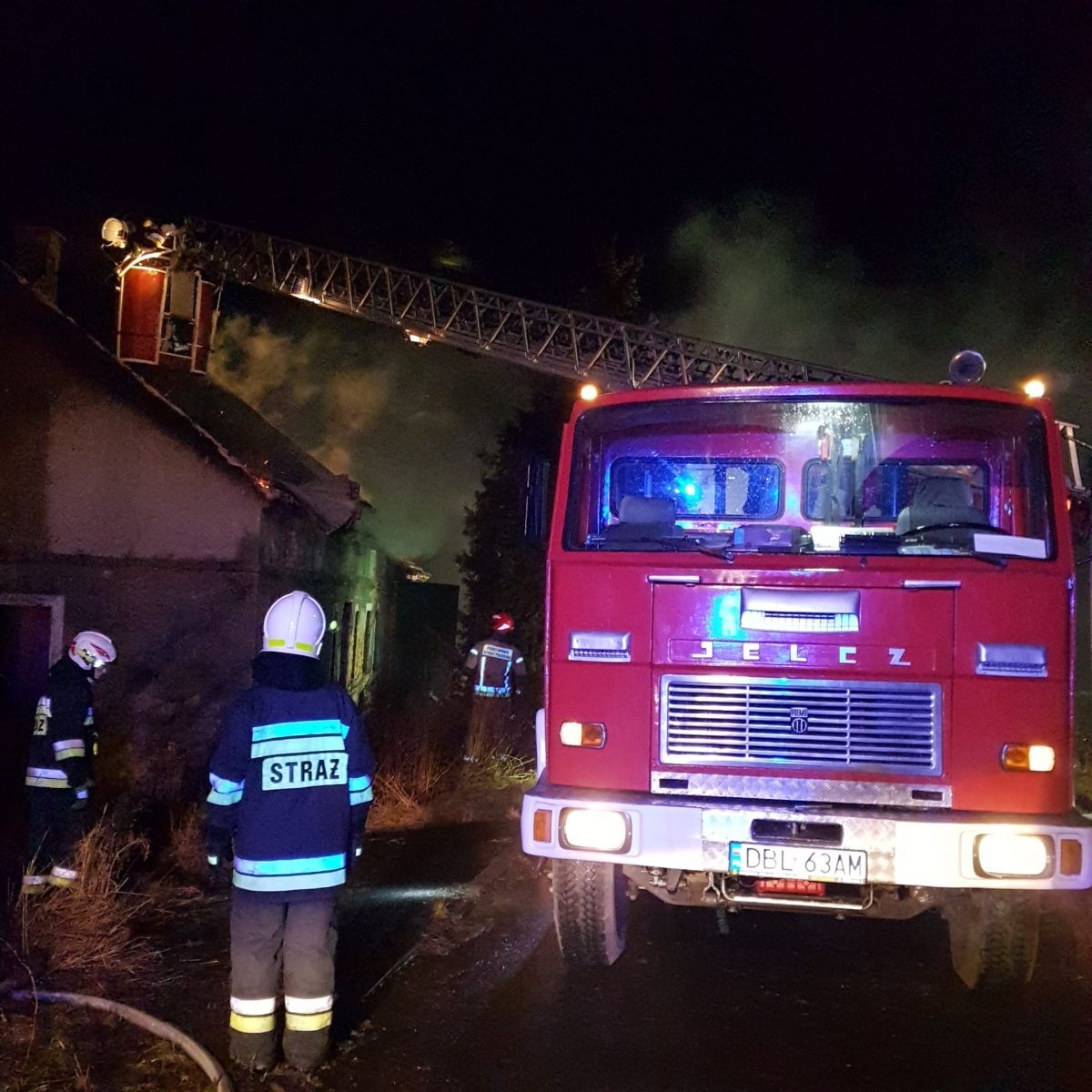 Działania straży pożarnej w Gierałtowie