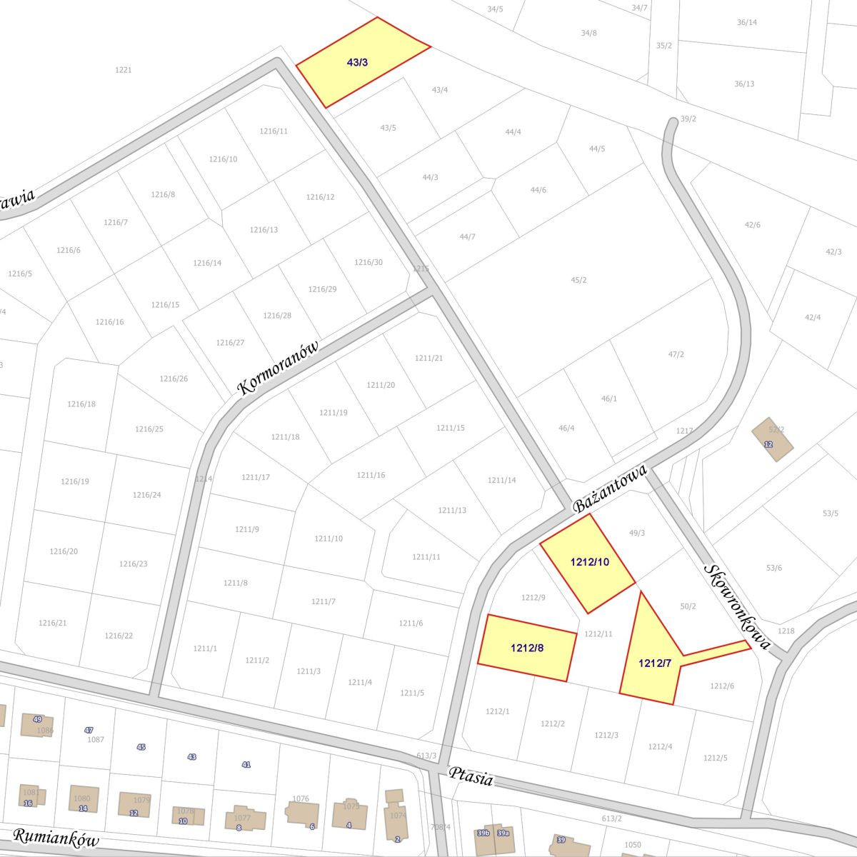 Kolejne działki do sprzedaży w rejonie ulic Ptasia–Widok w Bolesławcu