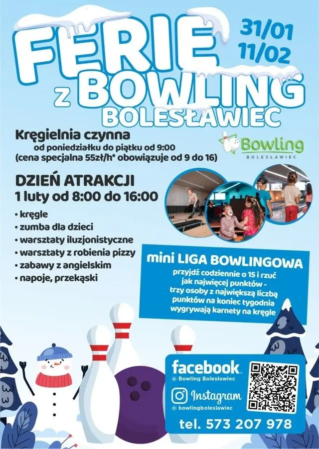 Zimowa oferta Bowling Bolesławiec na najbliższe tygodnie