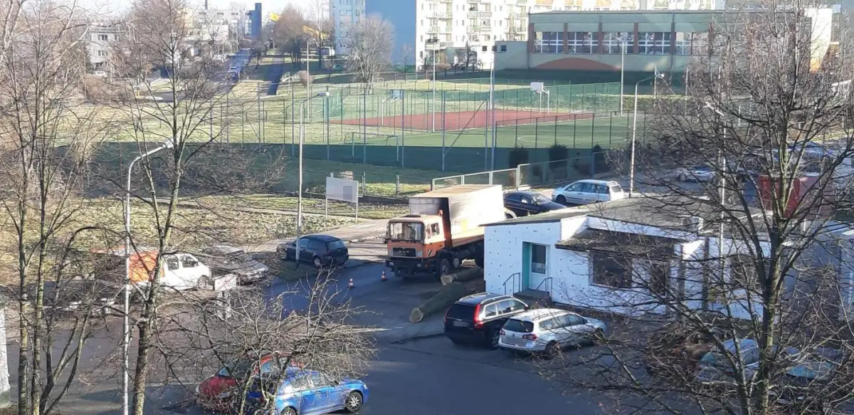 Sytuacja przy Jana Pawła II w Bolesławcu