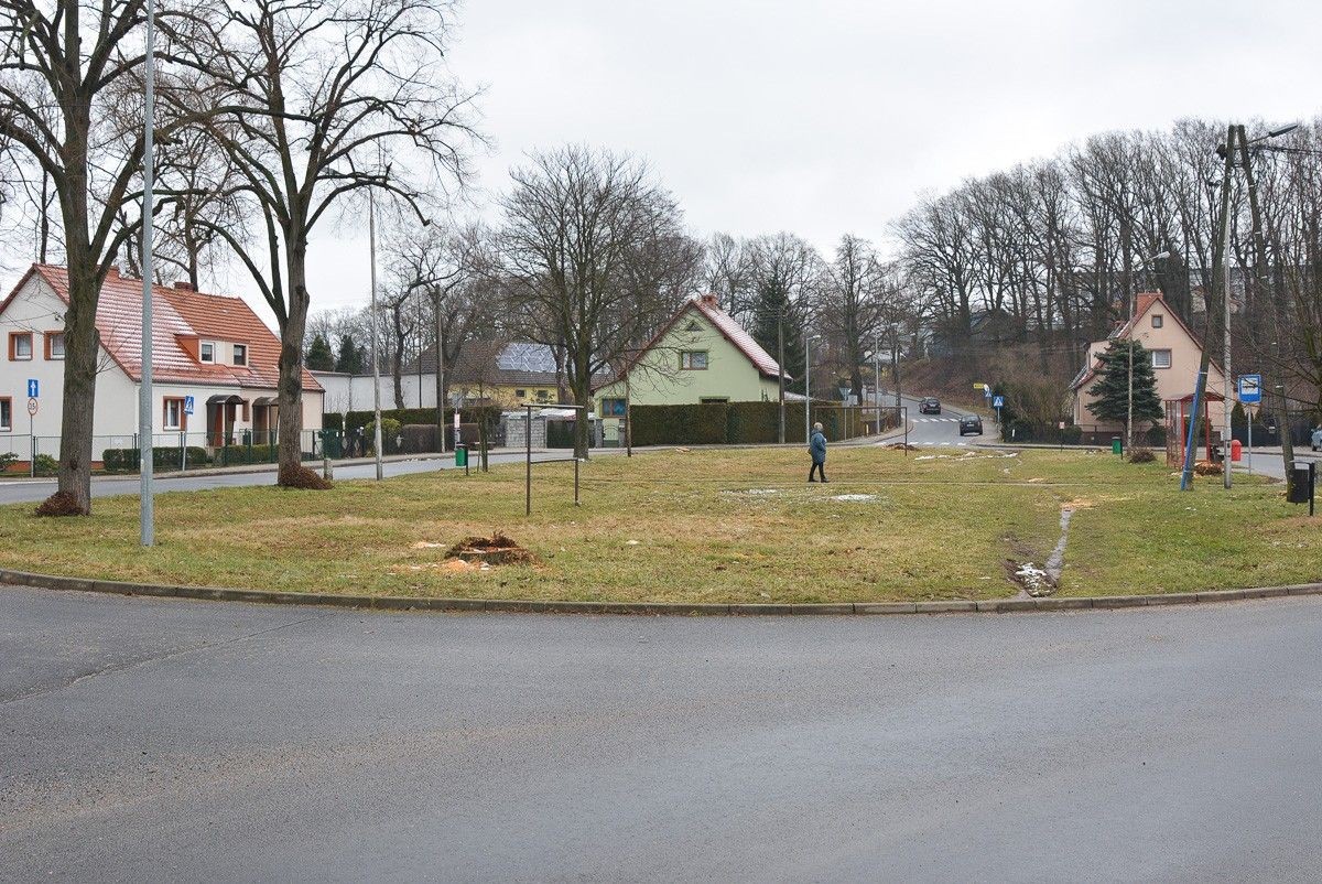 Rondo przy ulicy Góralskiej w Bolesławcu