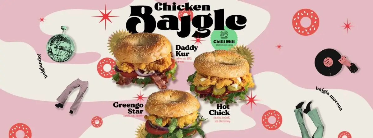 Chicken Bajgle – nowe kanapki w Chilli Mili z chrupiącym kurczakiem