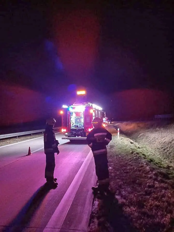 Działania służb na A4