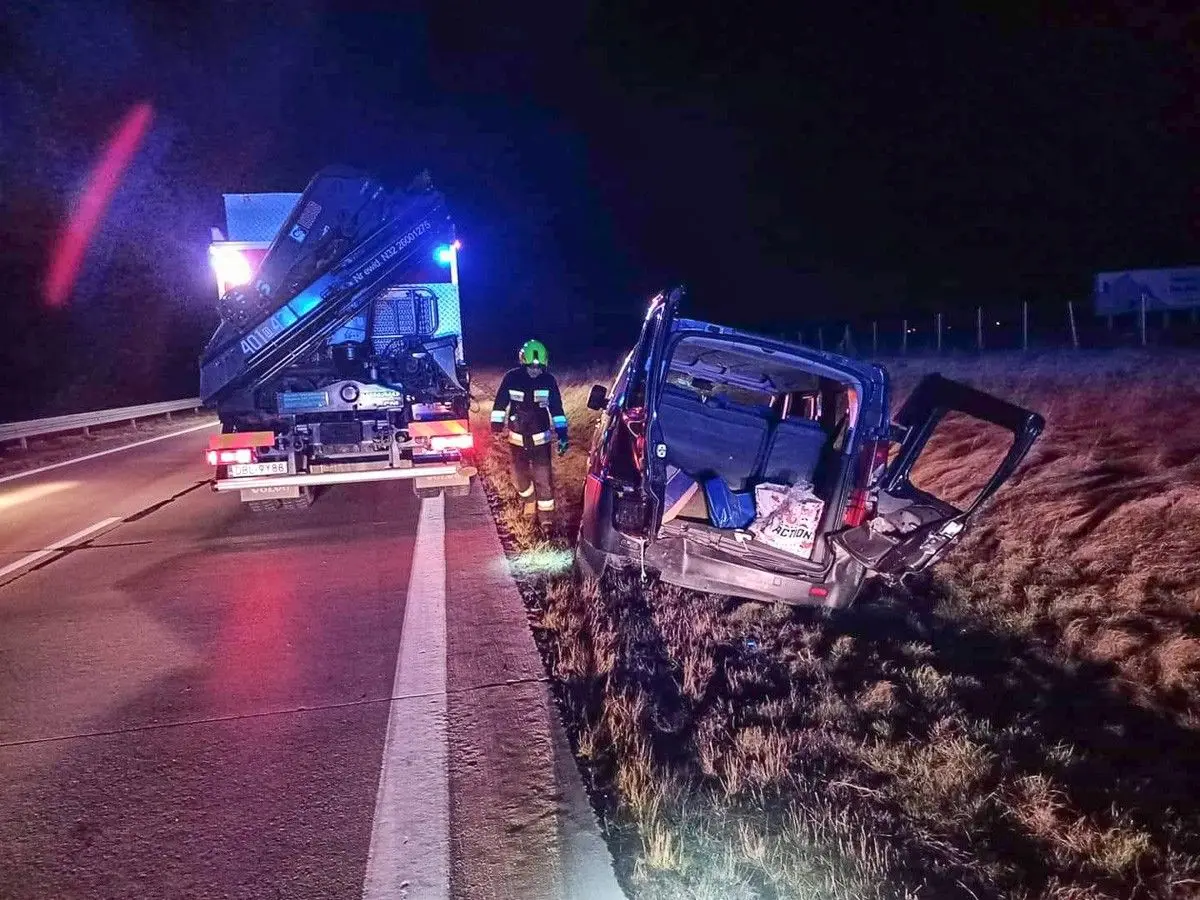 Działania służb na A4