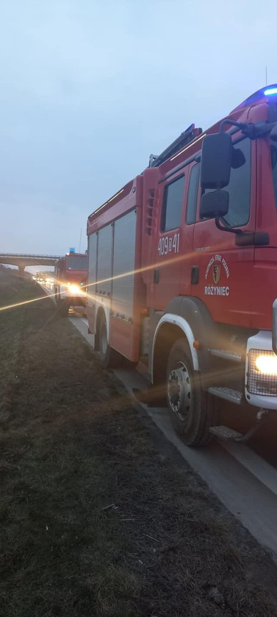 Działania służb na A4