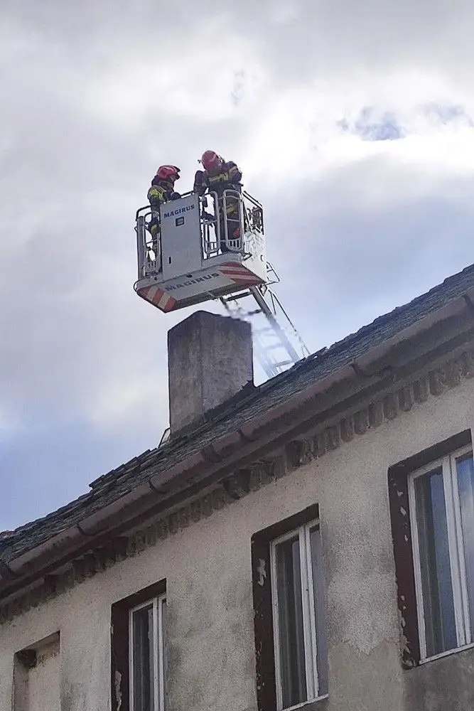 Akcja straży pożarnej w miejscowości Wierzbowa