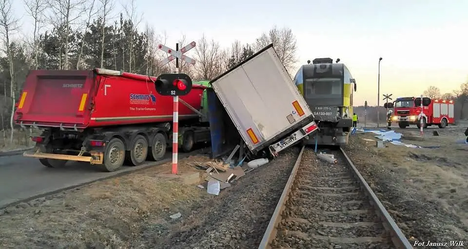Truck Collided with a Railcar