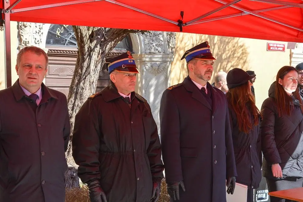 Strażacka uroczystość w Bolesławcu