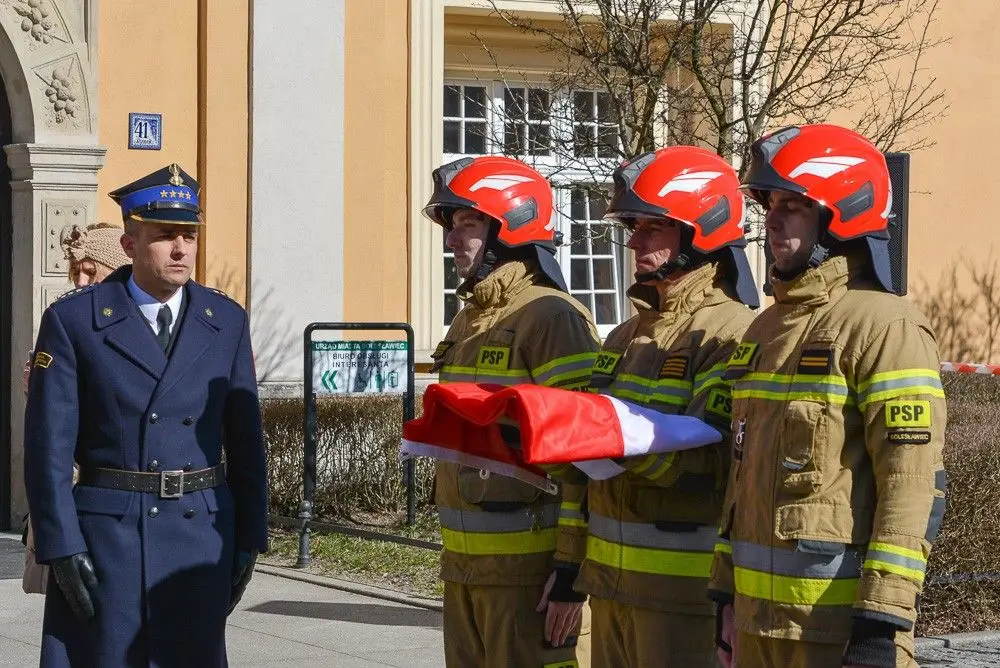 Strażacka uroczystość w Bolesławcu