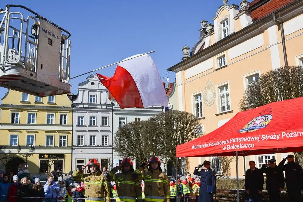 Strażacka uroczystość w Bolesławcu