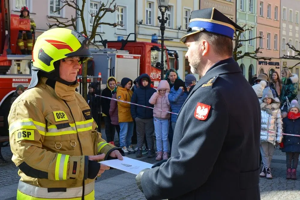 Strażacka uroczystość w Bolesławcu